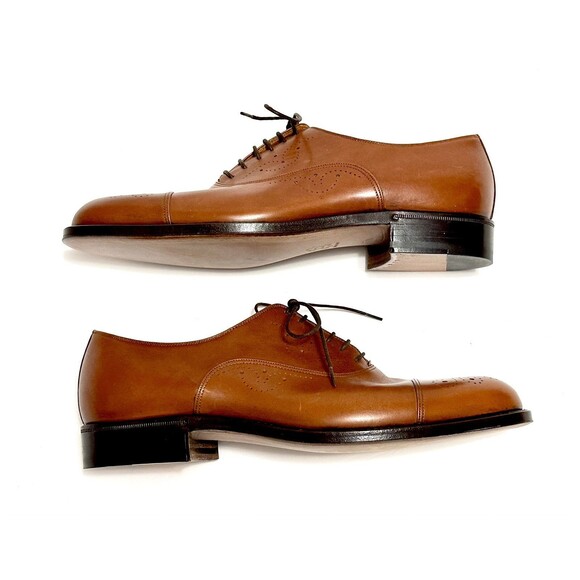BELTRAMI Brown Oxford Tie Up Dress Shoe Shoes 7.5 main image 9